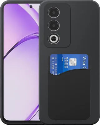 Obrázok produktu pre Vhodné pre telefón Oppo A3 Pro / A80 Puzdro so silikónovým držiakom kariet - Flexibilný zadný kryt Puzdro zo silikónového TPU so silikónovou drážkou na karty - čierne - Smartphonics