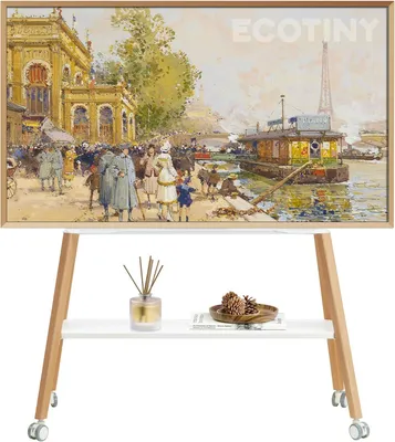 Productafbeelding van Easel TV standaard met wielen voor 49 tot 75 inch tv - 40 kg