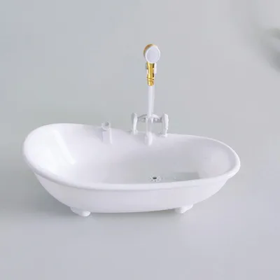 Obrázek produktu pro Domeček pro panenky Miniatury Elektrická vana 1/6 Nábytek Koupelnové doplňky Dětské hračky