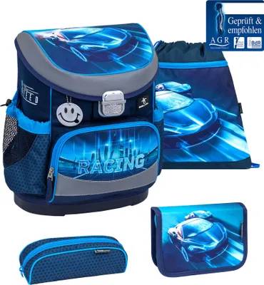 Zdjęcie produktu dla Belmil Mini-Fit ergonomiczna saszetka 4-częściowa - Racing Blue Neon