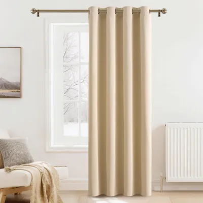 Immagine prodotto di Tenda per porta, oscurante, termica, protezione dal freddo, dimensioni 240 x 140 cm (confezione da 1), colore beige