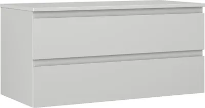 Produktbild von Mexen Orio Badezimmerwaschtischunterschrank 100 cm mit Arbeitsplatte, 2 Schubladen, graumatt - 91A10-10047-2-BFFC62