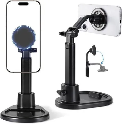Produktbild von Handyhalterung – höhenverstellbar – 360° schwenkbar – ideal für den Einsatz im Büro