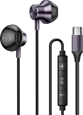 Immagine prodotto di LinQ, cuffie in-ear USB-C con musica magnetica e vivavoce, grigio