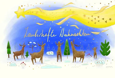 Produktbild von A - Weihnachten - Glückwunschkarte im Format 11,5 x 17