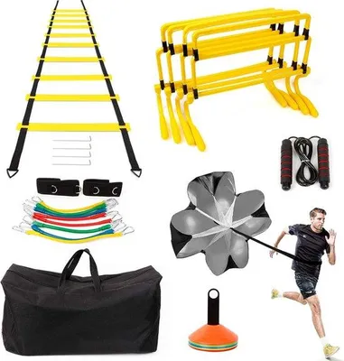 Produktbild von Famanu Trainingsleiter mit Widerstandsbanden - für Fußballtraining