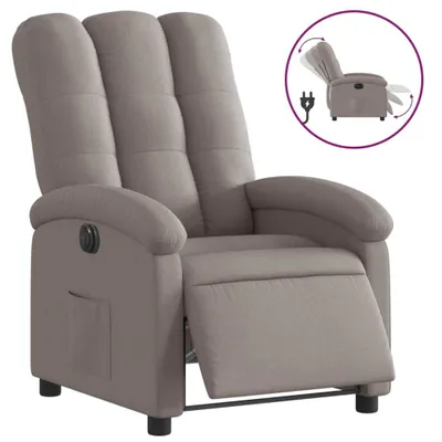 Produktbild von vidaXL Relaxsessel Elektrisch Taupe Stoff