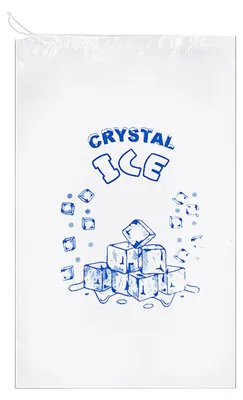 Produktbild von 50 Stück Eisbeutel mit Kordelzug, durchsichtig, bedruckt, strapazierfähig, große Kapazität, vielseitig verwendbar, transparenter Eiswürfelhalter, Haushaltsbedarf