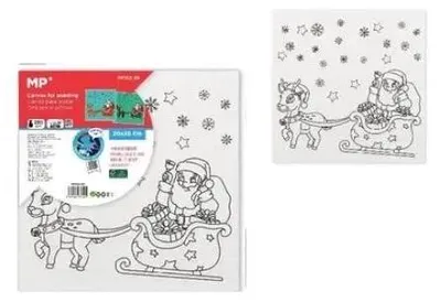 Immagine prodotto di Babbo Natale da colorare 20x20cm
