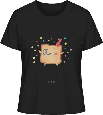 Produktbild von Mr. & Mrs. Panda Oberteil Damen Toast Party Größe L - Schwarz - Geschenk, Freund, Hochzeitstag, T-Shirt, Valentinstag, für Partner, Sommershirt, shirt, Frauen, Freundin