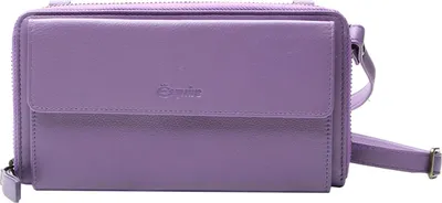 Produktbild von Esquire Leder Geldbörse Handytasche Peru Phone Wallet Bag Lilac flieder