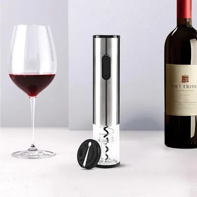 Produktbild von Famanu Elektrischer Korkenzieher mit Kapselschneider - Geschenke für Weinliebhaber