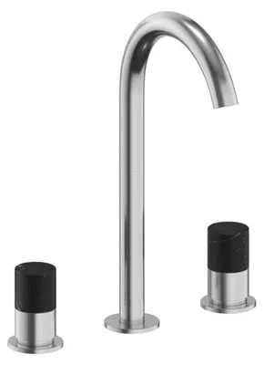 Obrázek produktu pro ALLUVION Minerva, nerezová umyvadlová baterie s vysokou výlevkou, 3-otvorová, model 240