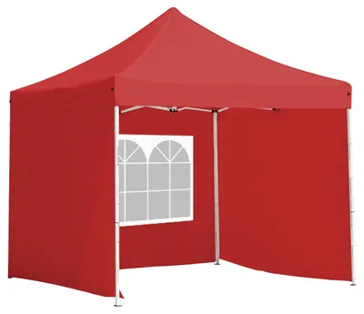 Obrázok produktu pre Záhradný pavilón rôzne tipy- červený+bočné steny+prenosná taška-2,9x2,9 m