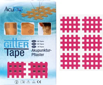 Produktbild von AcuTop Gitter Tape Typ B, Basiert auf der fernöstlichen medizinischen Wissenschaft der Akupunktur werden AcuTop Gitter..., CE, 120 Stück(e), Box