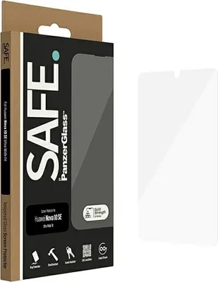 Produktbild von PanzerGlass SAFE. by ® Displayschutz Huawei Nova 10 SE | Ultra-Wide Fit, Huawei, Huawei - Nova 10 SE, Trockene Anwendung, Kratzresistent, Schockresistent, Transparent, 1 Stück(e)