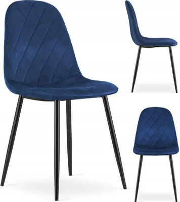 Zdjęcie produktu dla Krzesło Tapicerowane Welurowe Velvet Do Salonu Kuchni Jadalni Luka