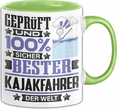 Produktbild von Kajakfahrer Geschenk Lustiger Spruch für Kajakfahrer Geschenkidee Bester Kajakfahrer Der Welt (Grün)