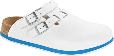 Produktbild von Birkenstock Superlauf Kay SL Damen-Clog, weiß/blau EN ISO 20347:2012 SRC, schmale Fußweite weiß  Größe 38