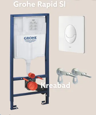 Produktbild von Grohe rapid sl komplett set Spülkasten Befestigung Drückerplatte