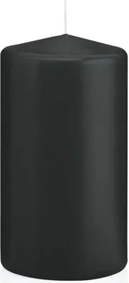 Produktbild von Wiedemann Stumpenkerzen Schwarz 130 x Ø 68 mm, 12 Stück