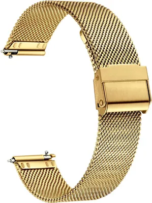 Imagen del producto de Correa de reloj de acero inoxidable, ajustable de 12 a 24 mm, con cierre de liberación rápida, para hombre y mujer