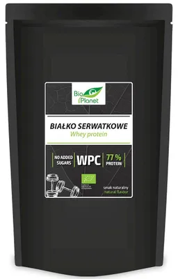 BIAŁKO SERWATKOWE NATURALNE (WPC 77) BIO 500 g - BIO PLANET