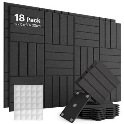 Productafbeelding van Vilten prikbord zelfklevend - Zwart - 18 stuks