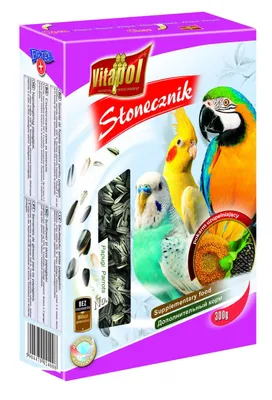 Produktbild von Vitapol Sonnenblumenkerne für Papageien - 300g nährstoffreicher Snack