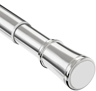 Productafbeelding van Omgoods- Raamspanningsstang Uittrekbaar 50-80 cm - Gordijnroede - Douchegordijnstang - Spanningsstang - Roestvrij Staal - Zonder Boren - Gordijnstang