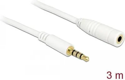Image de Delock Câble audio jack 3,5 mm mâle / femelle