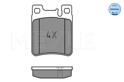 Produktbild von MEYLE 025 213 0515 Bremsbeläge Hinten passend für MERCEDES-BENZ C-Klasse Limousine (W203) C-Klasse T-modell (S203) C-Klasse Limousine (W202) SLK CLK
