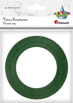 Produktbild von Floristenband grün 12mmx27m Titanum