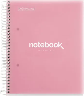 Produktbild von MIQUELRIUS Collegeblock "Notebook EMOTIONS" DIN A5 rosa kariert 120 Blatt