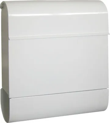 Produktbild von Primaster Briefkasten Gong mit Zeitungsbox weiß 41 x 37.2 x 11.2 cm