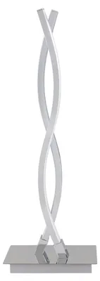 Immagine prodotto di Lampada Da Tavolo Moderna Lasana 2 Acciaio Cromo 2 Luci Led Integrato 5,5W