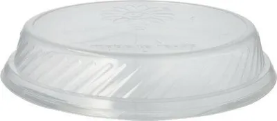Produktbild von Papstar Deckel für Menüteller (Mehrweg), Ø 22,7 cm · H 4,1 cm transparent, 15 x 12 Stück