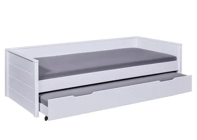 Zdjęcie produktu dla Dream Łóżko 90x200cm z 1 wysuwane łóżko biały.