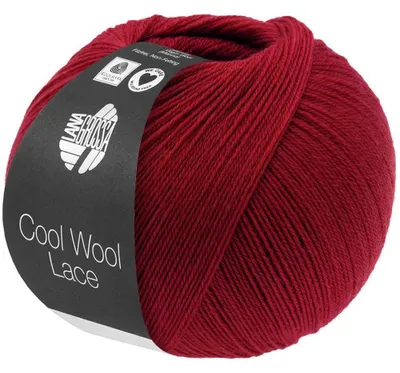 Produktbild von Lana Grossa - Cool Wool Lace 0061 weinrot