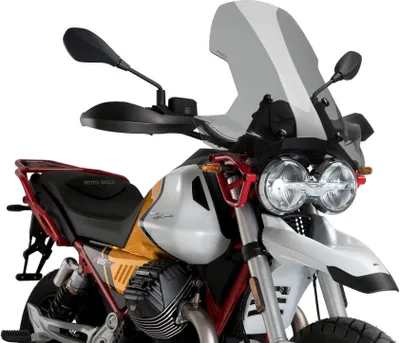 Zdjęcie produktu dla Ekran turystyczny PUIG przydymiony przezroczysty zatwierdzony przez ABE dla Moto guzzi