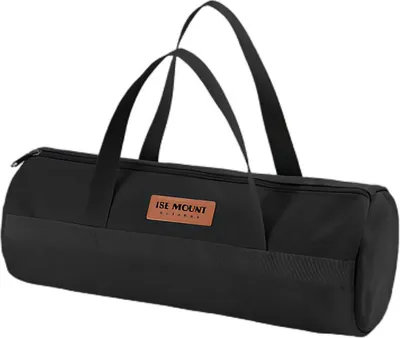 Image de sac à main de 40 cm de diamètre et de grande capacité pour le rangement des piquets de tente, des sardines, des outils de camping et autres accessoires(Noir)