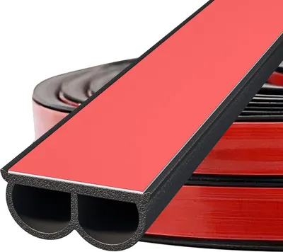 Produktbild von Autotürdichtung - B-förmiges, selbstklebendes Gummiprofil - 10m - schwarz