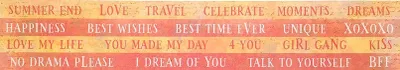 Produktbild von UHK Gallery Scrapbooking Papier Streifen - Bananarama Untertitel ENG