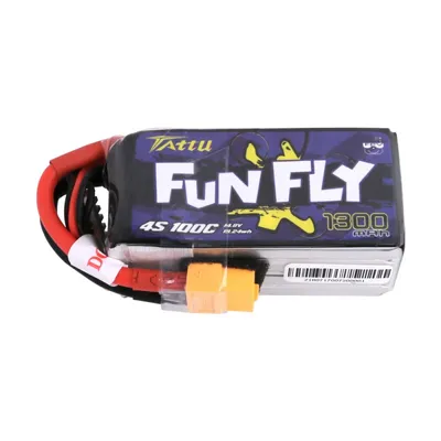Produktbild von Tattu Funfly Serie 1300mAh 14.8V 100C 4S1P Batterie LiPo Akku