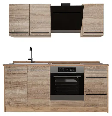Imagen del producto de Cocina para solteros Vicco R-Line Sonoma/Roble dorado 180 cm sin encimera, Model 67044
