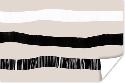 Produktbild von MuchoWow® Poster Linie - Pastell - Minimalismus - Muster 90x60 cm - Schlafzimmer