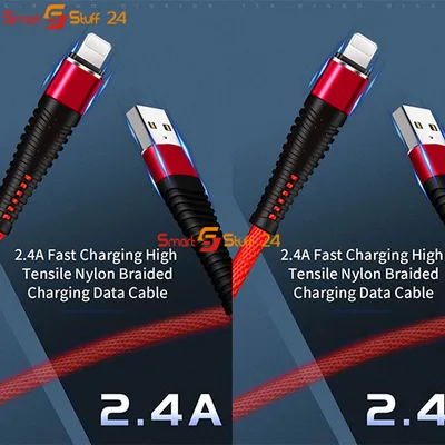 Produktbild von Ladekabel für iPhone 13 12 11 X XR XS XS Max 8 7 6 schnellladen + LED Netzteil