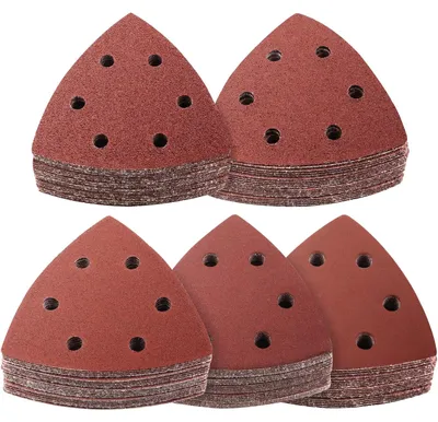 Immagine prodotto di 100 fogli di carta abrasiva triangolare per smerigliatrice triangolare