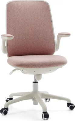Produktbild von hjh OFFICE Kinderdrehstuhl Swivelo Schreibtischstuhl für Kinder höhenverstellbar mit abklappbaren Armlehnen Stoff