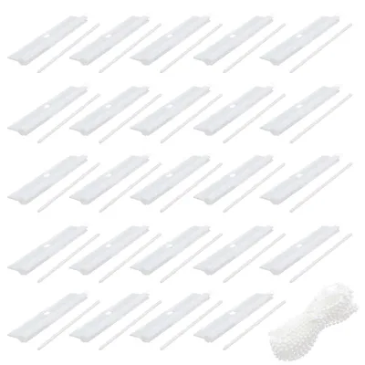 Productafbeelding van Solidchoice - 24 Stuks Ophanglus voor Lamellengordijnen 89 mm